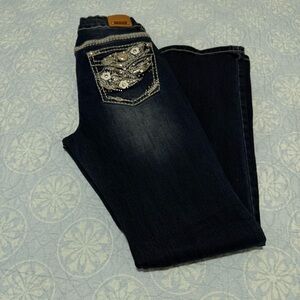 Lamasini  Jeans High Rise Flare Women's Blue Size 7